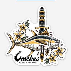 Ahi Knife Sticker